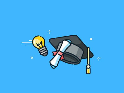 Academy academy blog character graduationcap illustration seo tool