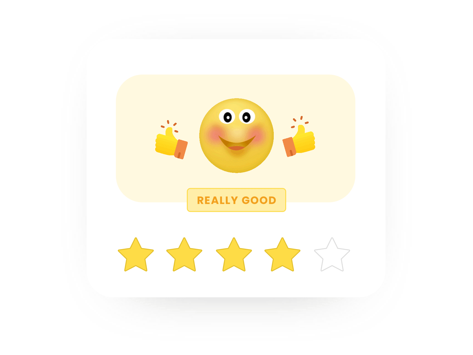 Rating - Star 4 animation graphic design motion graphics ui