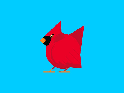 Cardinal Illustration bird geometric illustration wildlife
