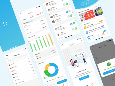 Mobile UI - Property Management SaaS app bank finance finance app mobile mobile app mobile design mobile ui mobile ui kit mobile uiux product product design property property management saas saas app ui ui design ui kit ui ux