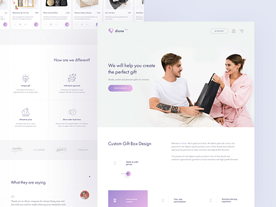 Dione Home Page Concept