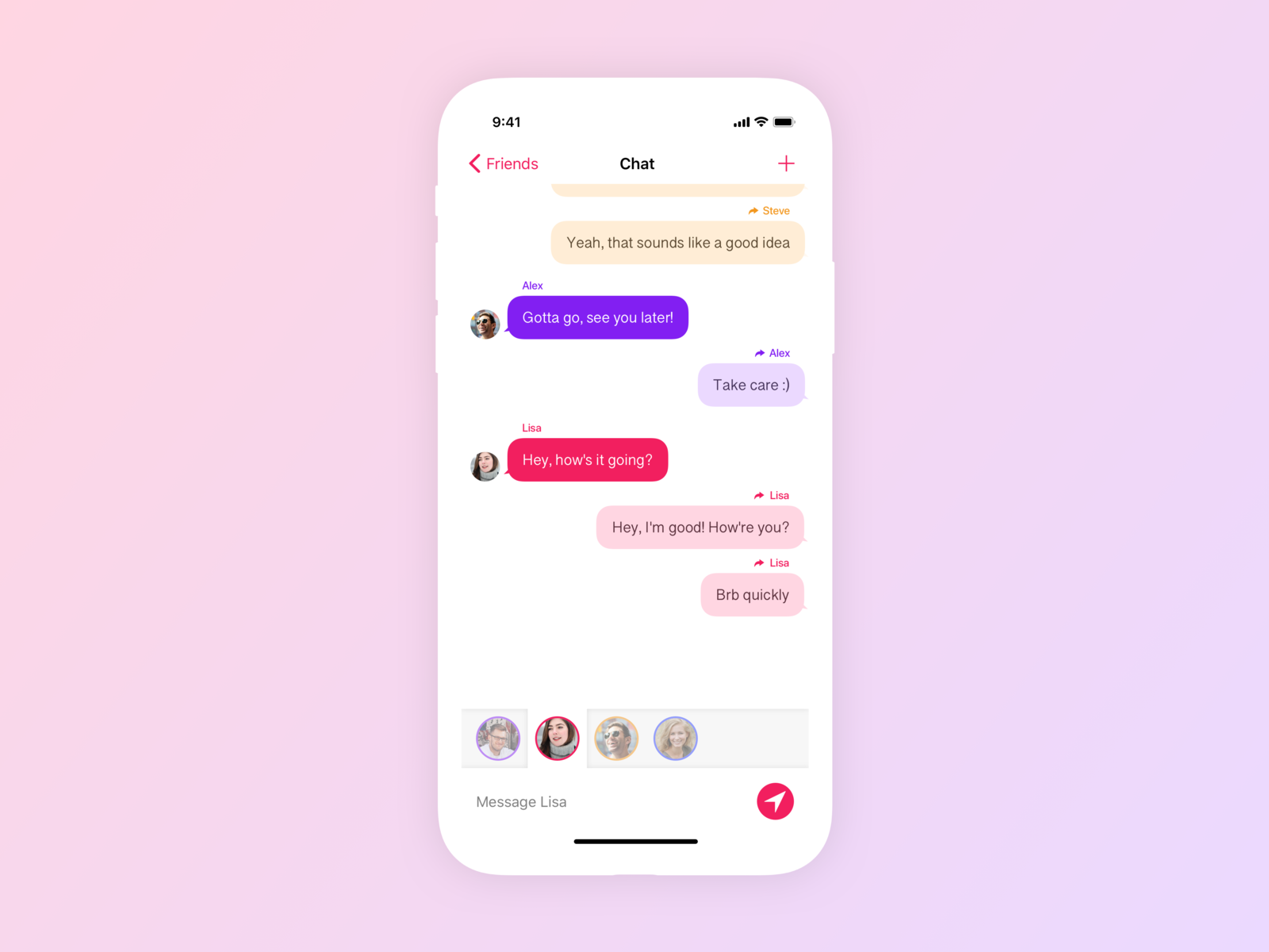 Daily UI 013: Direct Messaging by Bart Corremans on Dribbble