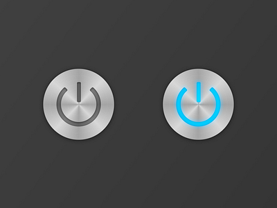 Daily UI 015: On/Off Switch brushed metal dailyui dailyui 015 onoff switch ui ux
