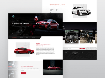 Alfa Romeo Giulia Dealership Landing Page