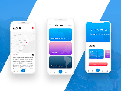 Tripster App app design experience ios mobile travelapp ui user