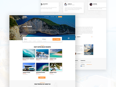 Hotel Booking Landing accommodation booking clean landing modern travel ui ux web