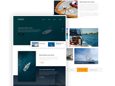 "Yacht" landing page