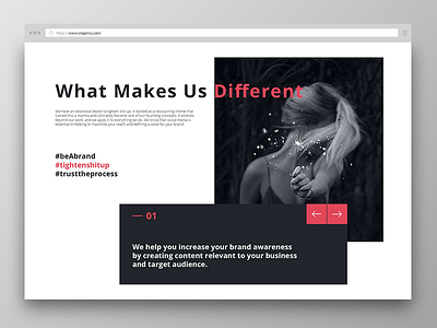 Minimal, clean web design for a Social Media Marketing company