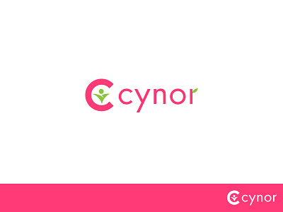 Logo for Cynor c cynor fresh health leaf leaves logo