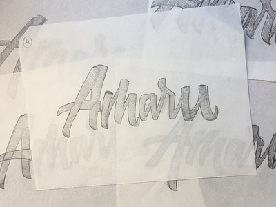 Amaru - Lettering Sketches