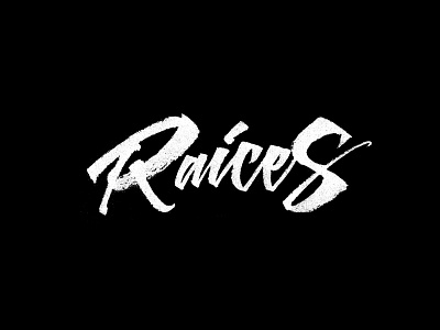 Raices Cloth brushpen calligraphy handmade lettering lettering logo typography