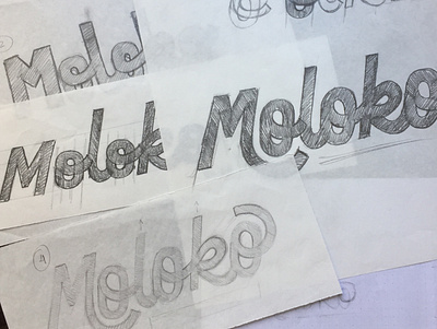 Moloko Sketches handmade lettering lettering logo letters logo photographer sketch type typography