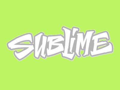 Sublime Lettering handmade lettering letters type typography vector