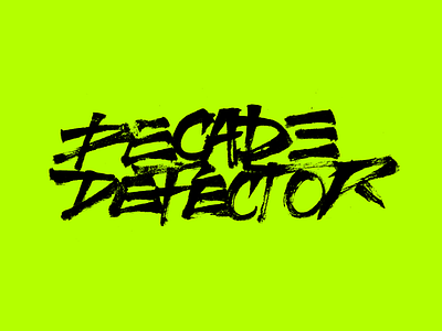 Decade Defector - Logo calligraphy handmade lettering logo music type typography