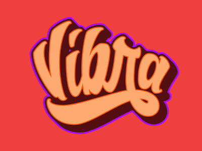 Vibra apparel lettering letters streetwear tshirt type typography vector