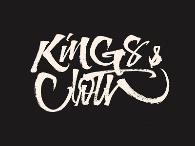 Kings & Cloth - Lettering & Calligraphy Works Vol.3 apparel design brushpen calligraphy lettering print type typography