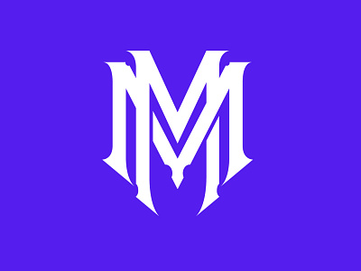 MM branding clothing brand lettering lettermark logo monogram type typography vector