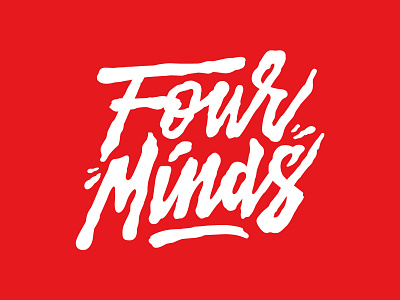 Four Minds branding lettering logo skate skateboarding streetwear type typography vector