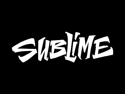 Sublime band band merch graffiti handmade lettering lettering logo letters logo music streetart sublime type typography