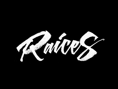 Raices apparel calligraphy lettering streetwear textured textured font typography