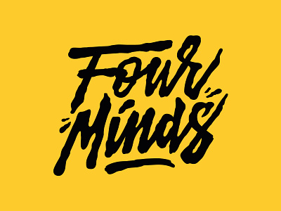 Four Minds - Logo apparel branding facu bottazzi jim phillips lettering letters logo skateboarding streetwear streetwear logo type typography