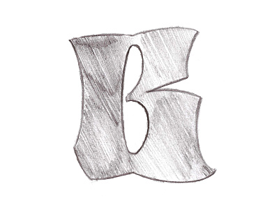 B sketch 36daysoftype branding ghotic handmade lettering letters modern gothic sketch type typography