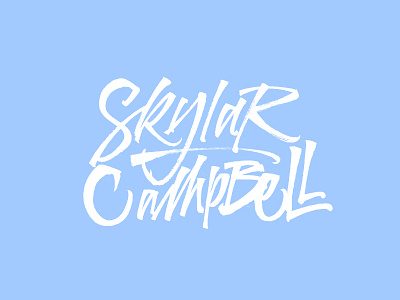 Skylar Campbell branding brushpen calligraphy handmade lettering lettering logo letters logo type typography