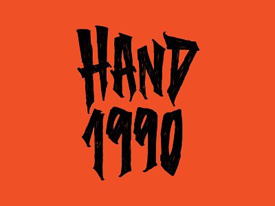 Hand.1990 hardcore lettering lettering art streetwear texture trash type typography wood