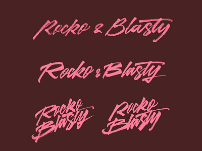 R&B brushpen calligraphy lettering letters logo type typography