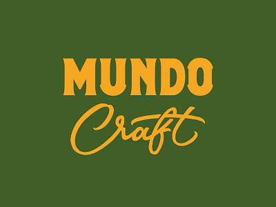 Mundo Craft branding design graphic design lettering logo type typography