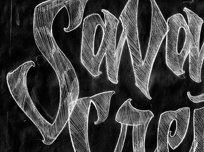 Savege Crew - Sketch Detail illustration lettering type typography