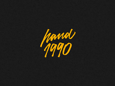 Hand 1990 - Script calligraphy lettering script streetwear tshirt type typography