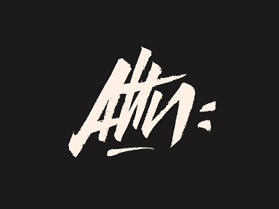 Attn: branding brushpen calligraphy expressive lettering letters lingerie logo logotype rebel trash type typography