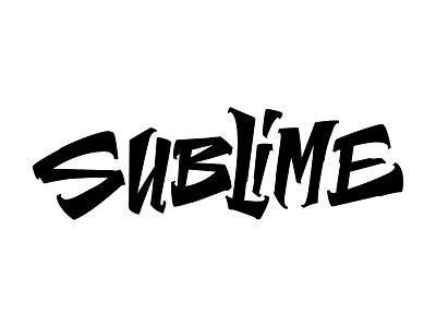 Sublime branding graphic design lettering letters logo type typography