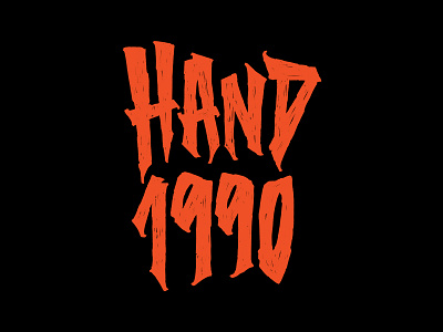 Hand 1990 - Lettering apparel illustration lettering letters merch textured trash tshirt typography