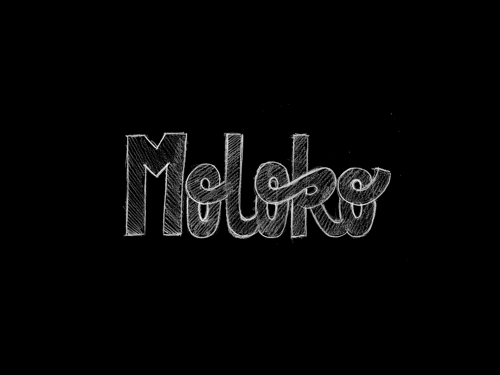 Moloko - Sketch Process branding logo logotype pencil photography studio process sketch studio type typography wordmark