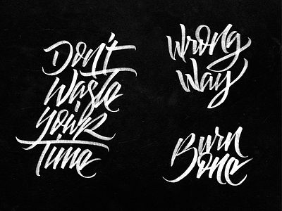 Brushpen Sketches - 3º brushpen burn calligraphy design illustration lettering letters type typography