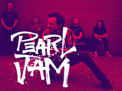 Pearl Jam - "Calligraphy and Music" Project calligraphy lettering logo mark music sketch type typography