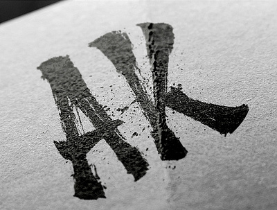 AK - Initials Logo Design - Urban photographer brush lettering brush pen brushpen calligrafitti calligraphy graphicdesign handmade lettering lettering artist lettering logo letters logo mark photographer type typography