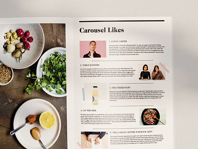 Carousel London Magazine Design design editorial design ux