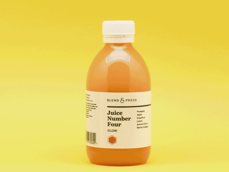 Blend & Press - juice styling gif