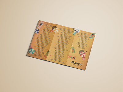 Marriott Summer Soiree brochure design graphicdesign illustration