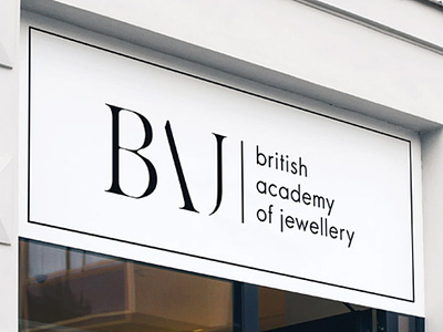 British Academy of Jewellery Vynil branding design vynil