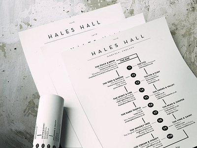 Hales Hall - event map design design ux
