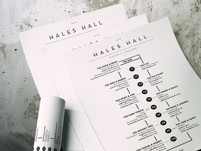 Hales Hall - event map design