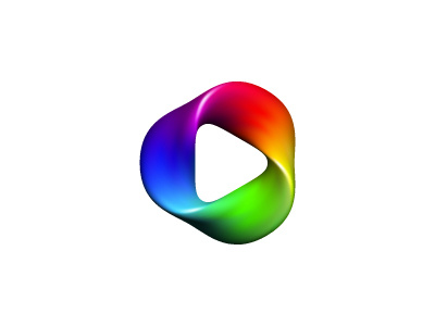 SRG Digital Logo 3d brand colorful identity logo logomark mark multimedia negative space play button rainbow rgb