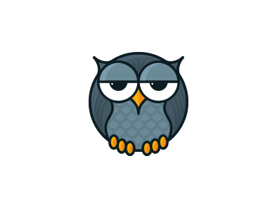 Owl Logo 24 hours animal brand cartoon circle identity logo logomark mark night owl wise