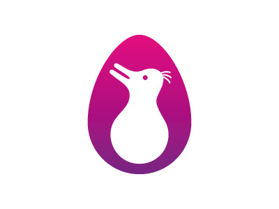 Ambiguous Logo animal brand cartoon design egg identity logo logomark mark mascot purple