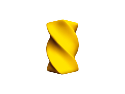 Twisty Tower Logo 3d brand cuboid design geometric identity logo logomark mark pasta rounded vector