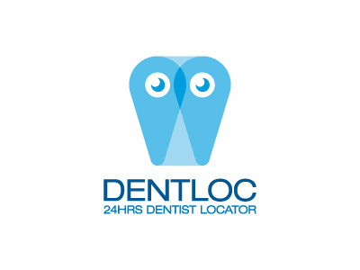 Dentloc Logo brand dental design identity logo logomark mark molar owl pin tooth vector